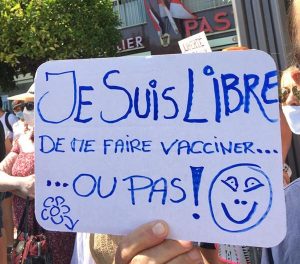 Monaco Demonstration contre le pass sanitaire