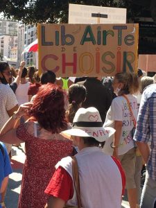 Monaco Demonstration contre le pass sanitaire